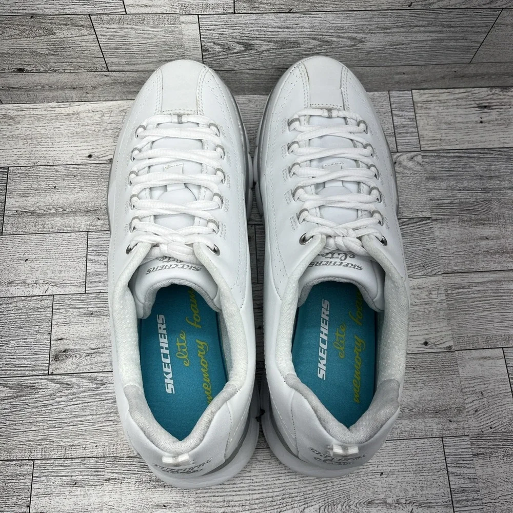 Skechers Elite White Casual Shoes Sneakers 11798 Women Size 10‎